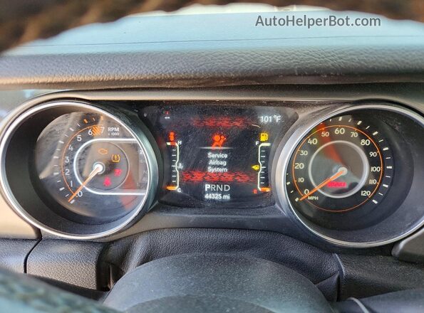 1C4HJXDN2MW552598 2021 JEEP WRANGLER Black Vista del cuadro de instrumentos