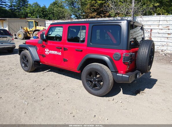 1C4HJXDN2MW740005 2021 JEEP WRANGLER UNLIMITED Красный Задняя левая четверть