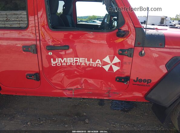 1C4HJXDN2MW740005 2021 JEEP WRANGLER UNLIMITED Красный Вид спереди