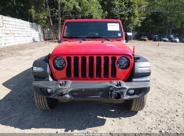 1C4HJXDN2MW740005 2021 JEEP WRANGLER UNLIMITED Красный Вид щитка приборов