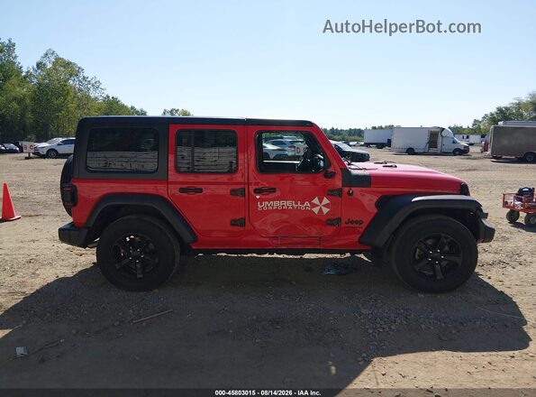 1C4HJXDN2MW740005 2021 JEEP WRANGLER UNLIMITED Красный Вид задней части салона