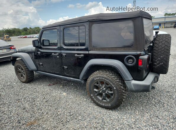 1C4HJXDN2MW746600 2021 JEEP WRANGLER Black Հետևի ձախ