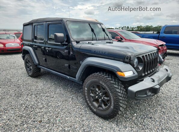 1C4HJXDN2MW746600 2021 JEEP WRANGLER Black Առջևի աջ