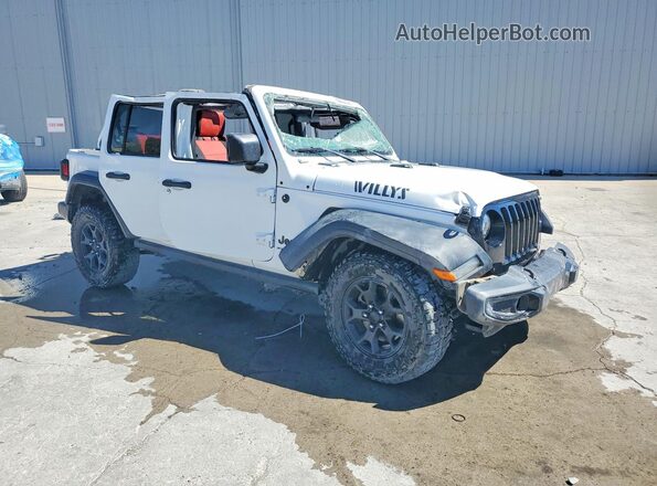 1C4HJXDN2PW523090 2023 JEEP WRANGLER Белый Передняя правая четверть