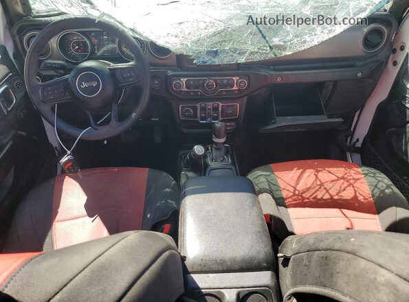 1C4HJXDN2PW523090 2023 JEEP WRANGLER Белый Вид панели приборов
