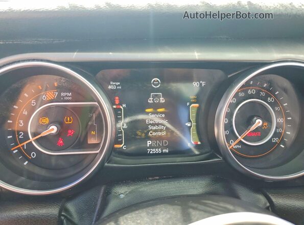 1C4HJXDN2PW523090 2023 JEEP WRANGLER Белый Вид щитка приборов