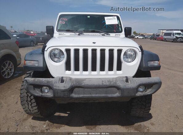 1C4HJXDN3JW222562 2018 JEEP WRANGLER UNLIMITED White Vista del cuadro de instrumentos