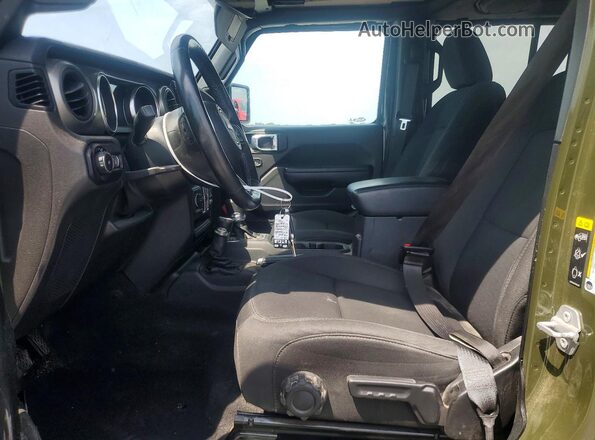 1C4HJXDN3MW650796 2021 JEEP WRANGLER Green Front interior view