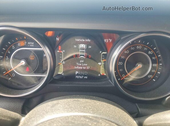 1C4HJXDN3MW650796 2021 JEEP WRANGLER Green Instrument cluster view