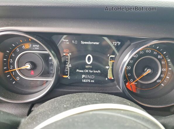 1C4HJXDN3MW817626 2021 JEEP WRANGLER White Instrument cluster view