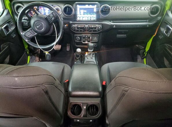1C4HJXDN3MW817688 2021 JEEP WRANGLER Green Widok deski rozdzielczej