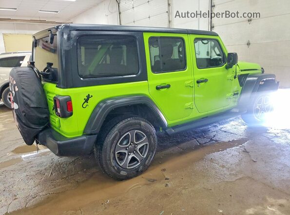 1C4HJXDN3MW817688 2021 JEEP WRANGLER Green Tył prawy