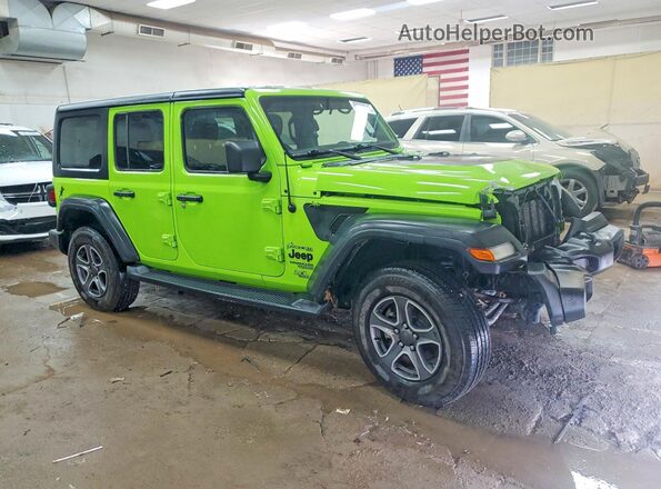 1C4HJXDN3MW817688 2021 JEEP WRANGLER Green Przód prawy