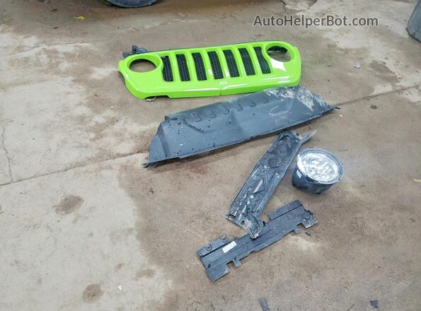 1C4HJXDN3MW817688 2021 JEEP WRANGLER Green Widok naklejki z numerem VIN