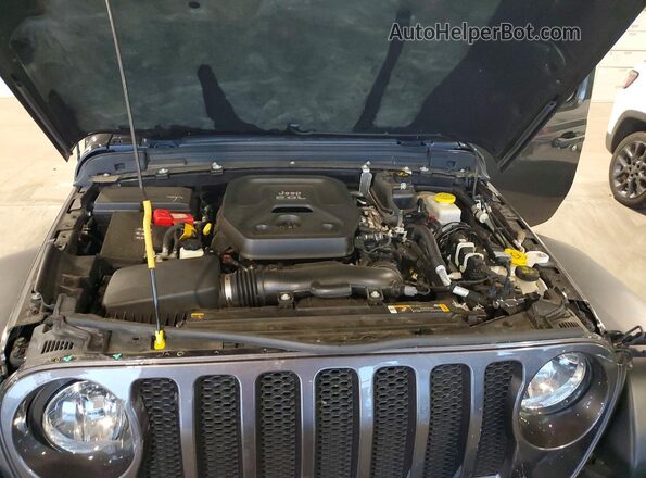 1C4HJXDN3NW128235 2022 JEEP WRANGLER Black ძრავის განყოფილების ხედი