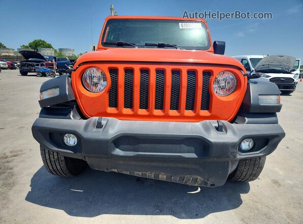 1C4HJXDN3PW679963 2023 JEEP WRANGLER Orange Front view