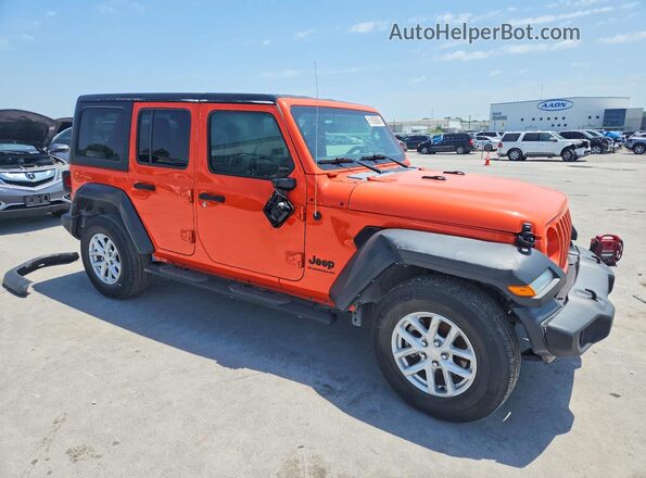 1C4HJXDN3PW679963 2023 JEEP WRANGLER Orange Front right