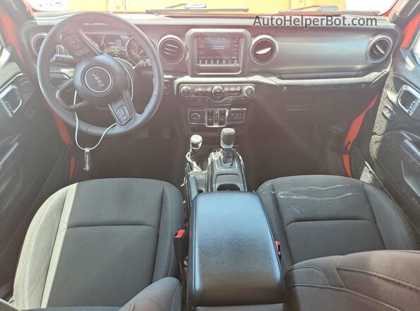 1C4HJXDN3PW679963 2023 JEEP WRANGLER Orange Dashboard view