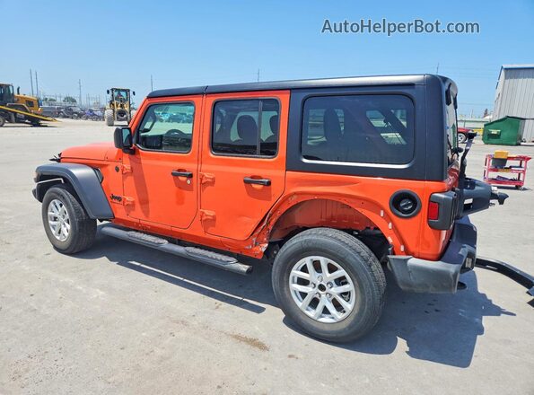 1C4HJXDN3PW679963 2023 JEEP WRANGLER Orange Rear left