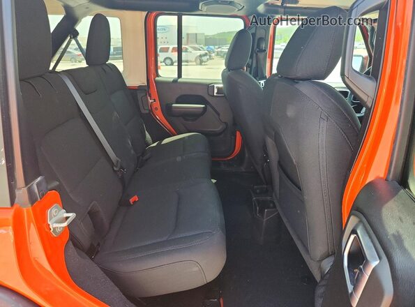 1C4HJXDN3PW679963 2023 JEEP WRANGLER Orange Rear interior view