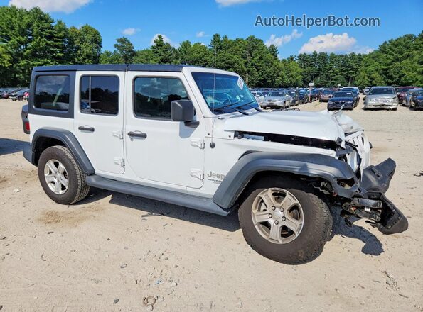 1C4HJXDN4LW347587 2020 JEEP WRANGLER Белый Передняя правая четверть