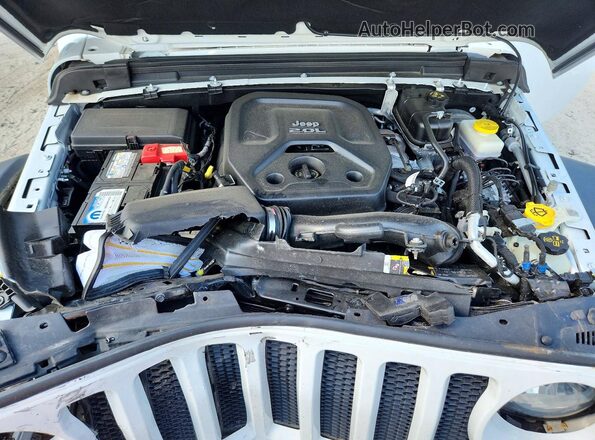 1C4HJXDN4LW347587 2020 JEEP WRANGLER Белый Вид подкапотного пространства