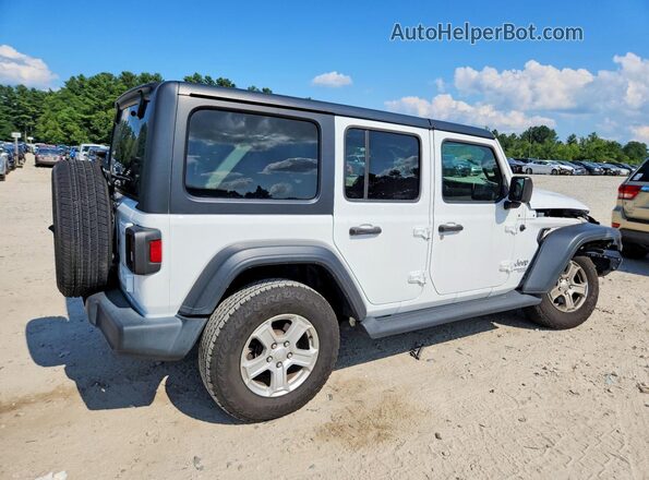 1C4HJXDN4LW347587 2020 JEEP WRANGLER Белый Задняя правая четверть
