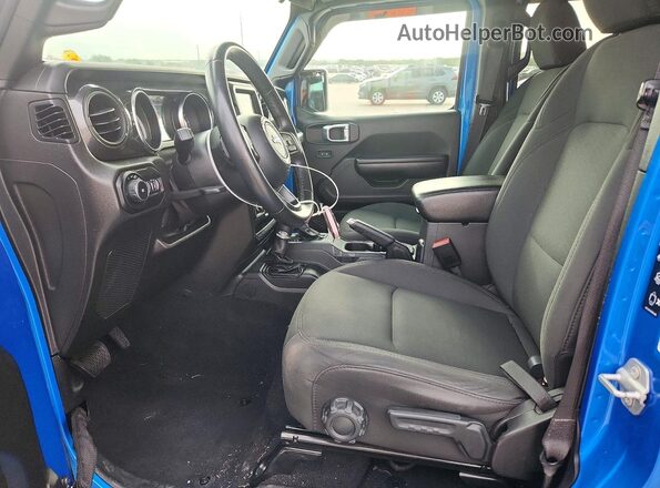 1C4HJXDN4MW816209 2021 JEEP WRANGLER Blue Front interior view