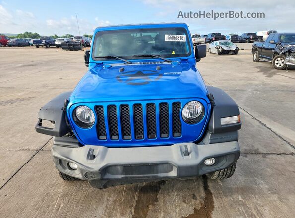 1C4HJXDN4MW816209 2021 JEEP WRANGLER Blue Front view