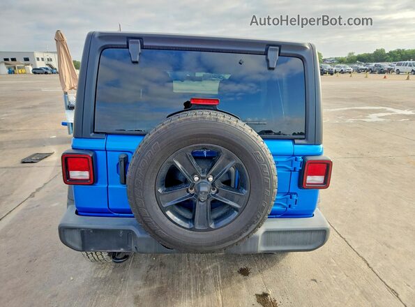 1C4HJXDN4MW816209 2021 JEEP WRANGLER Blue Rear view