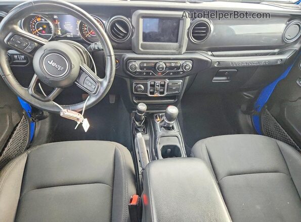 1C4HJXDN4MW816209 2021 JEEP WRANGLER Blue Dashboard view