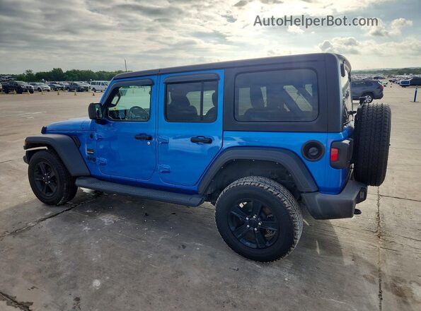 1C4HJXDN4MW816209 2021 JEEP WRANGLER Blue Rear left