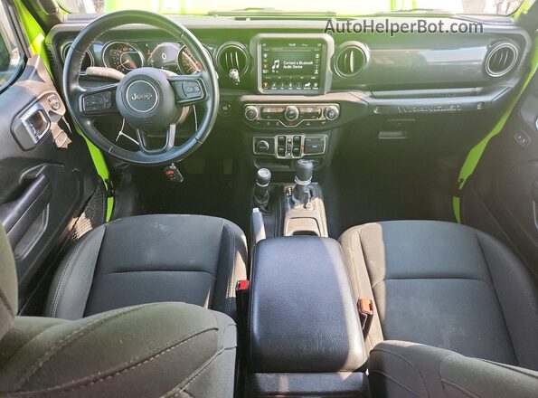 1C4HJXDN4MW832720 2021 JEEP WRANGLER Green Առջևի վահանակի տեսք