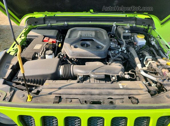 1C4HJXDN4MW832720 2021 JEEP WRANGLER Green Շարժիչի բաժամունքի տեսք