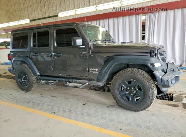 1C4HJXDN5JW189404 2018 JEEP WRANGLER Gray Delantero derecho
