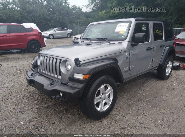 1C4HJXDN5KW652174 2019 JEEP WRANGLER UNLIMITED Gray Przód lewy