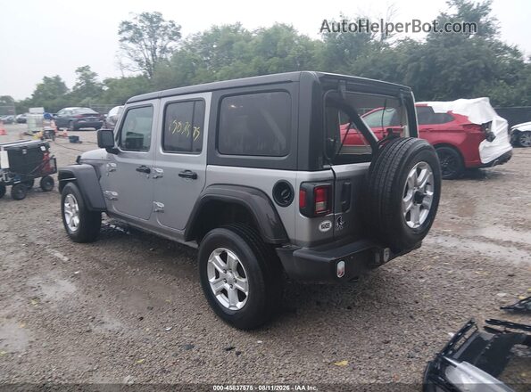 1C4HJXDN5KW652174 2019 JEEP WRANGLER UNLIMITED Gray Tył lewy