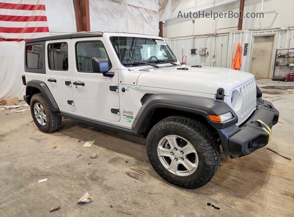 1C4HJXDN5KW689368 2019 JEEP WRANGLER Белый Передняя правая четверть