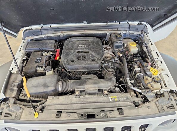 1C4HJXDN5KW689368 2019 JEEP WRANGLER Белый Вид подкапотного пространства