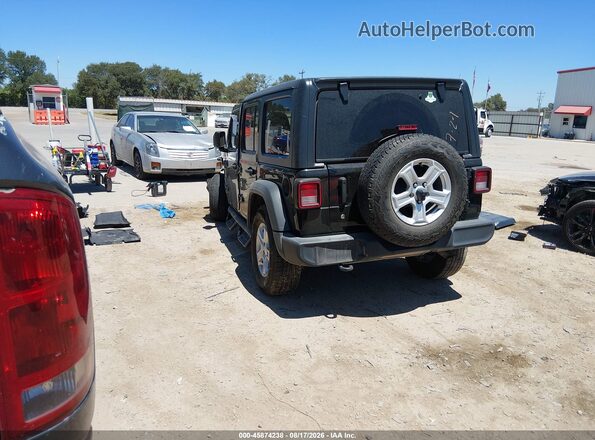 1C4HJXDN5LW223800 2020 JEEP WRANGLER UNLIMITED Black Հետևի ձախ