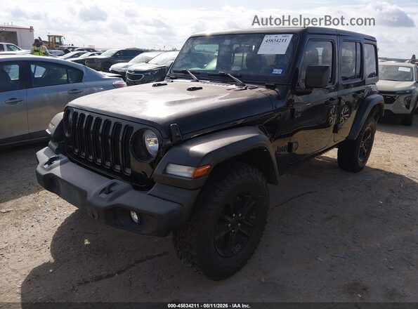 1C4HJXDN5NW207695 2022 JEEP WRANGLER UNLIMITED Black Передня ліва чверть