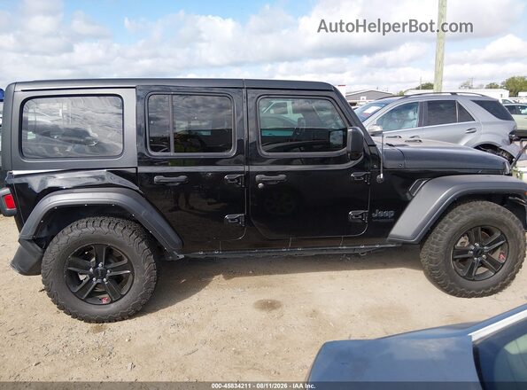 1C4HJXDN5NW207695 2022 JEEP WRANGLER UNLIMITED Black Вид задньої частини салону