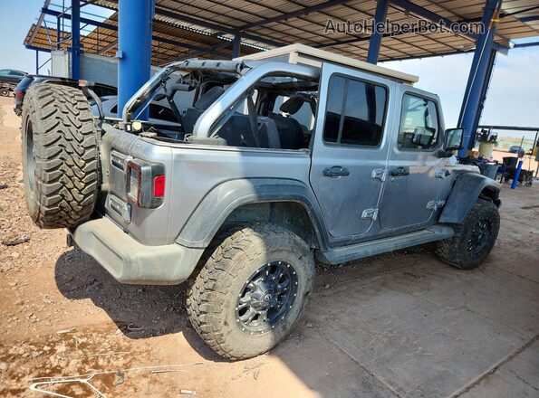 1C4HJXDN6JW142415 2018 JEEP WRANGLER Silver Tył prawy