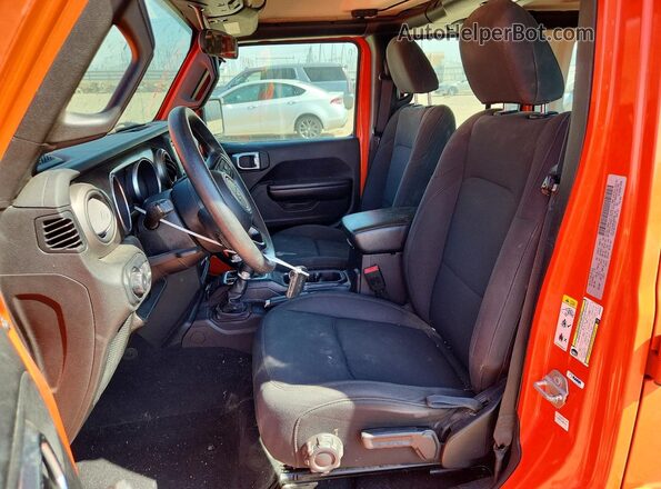 1C4HJXDN6JW203763 2018 JEEP WRANGLER Оранжевый Вид салона спереди
