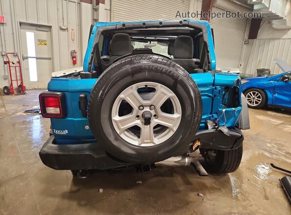 1C4HJXDN6LW223398 2020 JEEP WRANGLER Blue Vista trasera