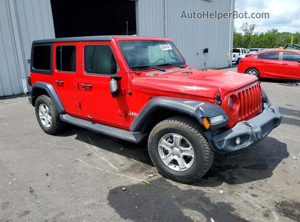 1C4HJXDN6LW295315 2020 JEEP WRANGLER Red Передня права чверть