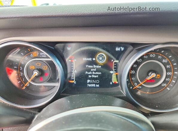 1C4HJXDN6LW295315 2020 JEEP WRANGLER Red Вид щитка приладів