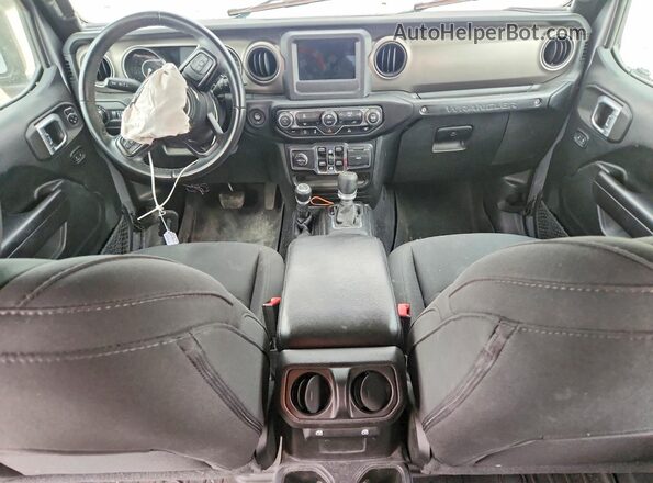 1C4HJXDN6MW503453 2021 JEEP WRANGLER Серебряный Вид панели приборов