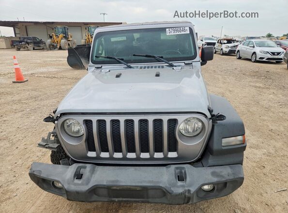 1C4HJXDN6MW503453 2021 JEEP WRANGLER Серебряный Вид спереди