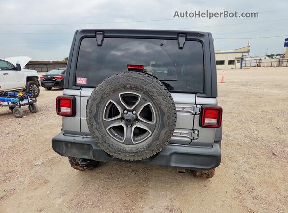 1C4HJXDN6MW503453 2021 JEEP WRANGLER Серебряный Вид сзади